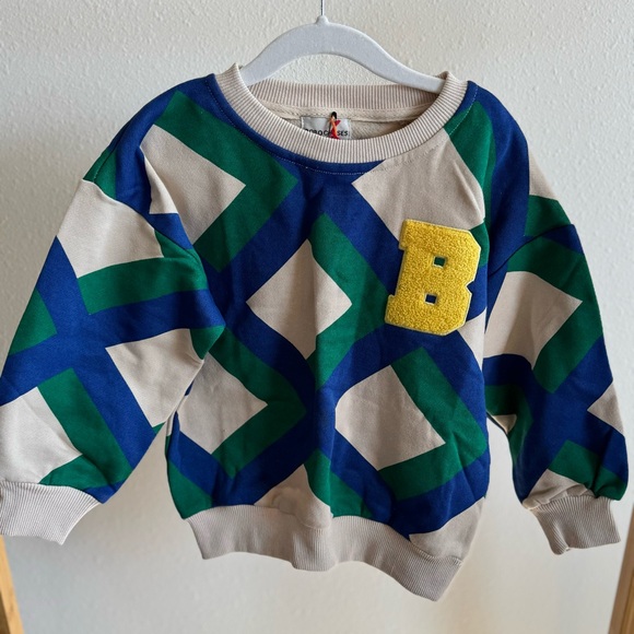 NWT BOBO CHOSES | Giant Check Sweatshirt - Picture 3 of 5